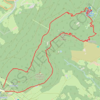 Itinéraire Tete des faux, distance, dénivelé, altitude, carte, profil, trace GPS