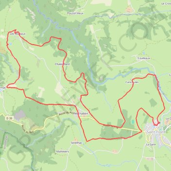 Itinéraire Saint Front (43), distance, dénivelé, altitude, carte, profil, trace GPS