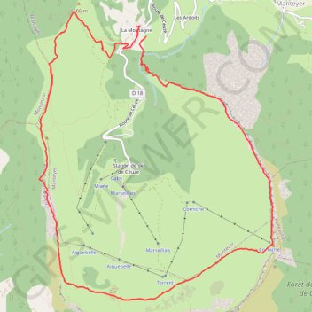 Itinéraire 27 déc. 2020 à 10:37:27, distance, dénivelé, altitude, carte, profil, trace GPS