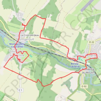 Itinéraire Chante-Coq, distance, dénivelé, altitude, carte, profil, trace GPS