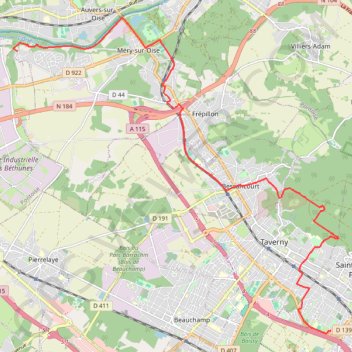 Itinéraire Aller WE vélo, distance, dénivelé, altitude, carte, profil, trace GPS