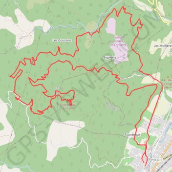 Itinéraire La Cime de Tourdeaux, distance, dénivelé, altitude, carte, profil, trace GPS