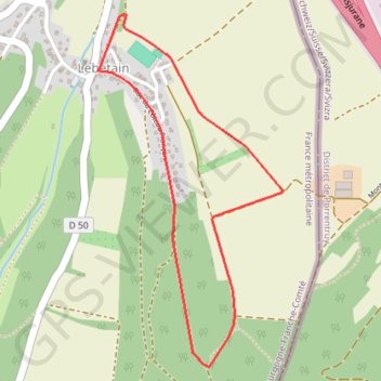 Itinéraire Circuit de Lebetain, distance, dénivelé, altitude, carte, profil, trace GPS