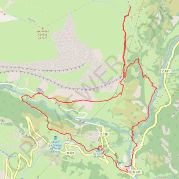 Itinéraire LE CIRCUIT DU GYPAÈTE LIEU GAVARNIE, distance, dénivelé, altitude, carte, profil, trace GPS