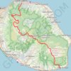 Itinéraire Traversée de l'île de la Réunion de Saint-Denis à Saint-Philippe, distance, dénivelé, altitude, carte, profil, trace GPS