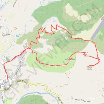 Itinéraire Motte - Vieille - La Motte Chalancon, distance, dénivelé, altitude, carte, profil, trace GPS