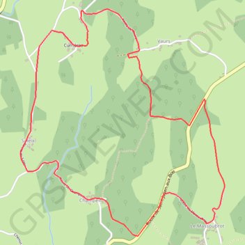 Itinéraire Le Puy Bouret - Saint-Cirgues-la-Loutre, distance, dénivelé, altitude, carte, profil, trace GPS