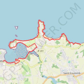 Itinéraire Rotheneuf Plage Du Guesclin, distance, dénivelé, altitude, carte, profil, trace GPS