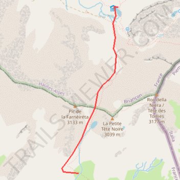 Itinéraire J2Blanche_Chianale, distance, dénivelé, altitude, carte, profil, trace GPS