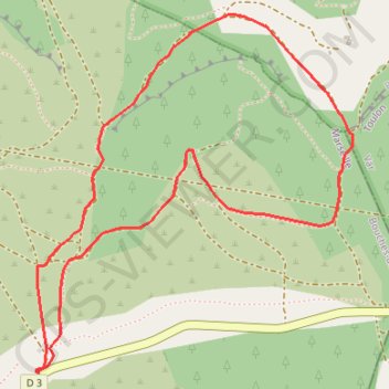 Itinéraire Autour de la Tête de Nige, distance, dénivelé, altitude, carte, profil, trace GPS