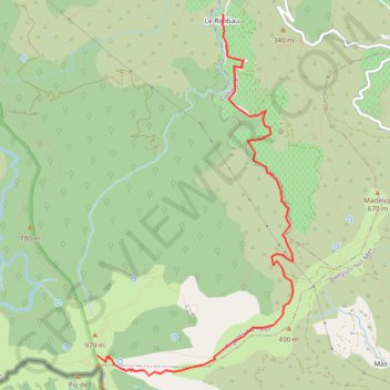 Itinéraire Le Rimbaud Pic Sailfort Tour Massana, distance, dénivelé, altitude, carte, profil, trace GPS