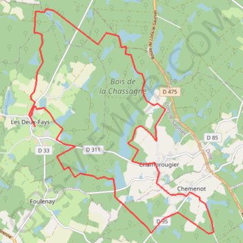 Itinéraire Les-Deux-Fays Etangs de la Bresse Comtoise, distance, dénivelé, altitude, carte, profil, trace GPS