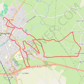 Itinéraire marche noct 2024 alauna, distance, dénivelé, altitude, carte, profil, trace GPS