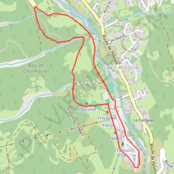 Itinéraire Les Claux, distance, dénivelé, altitude, carte, profil, trace GPS