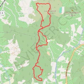 Itinéraire ATO14-Bouisse-180118, distance, dénivelé, altitude, carte, profil, trace GPS