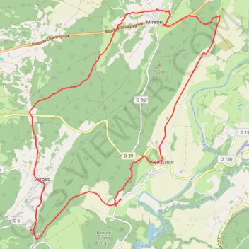 Itinéraire Entre Lacs et Vignobles - Le tour de la Côte de l'Heute, distance, dénivelé, altitude, carte, profil, trace GPS