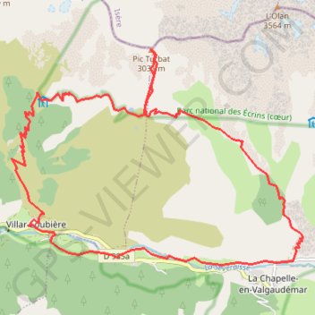 Itinéraire Pic Turbat, distance, dénivelé, altitude, carte, profil, trace GPS