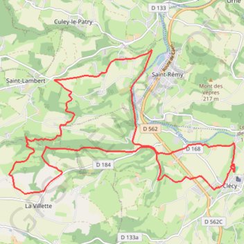 Itinéraire Clécy, distance, dénivelé, altitude, carte, profil, trace GPS