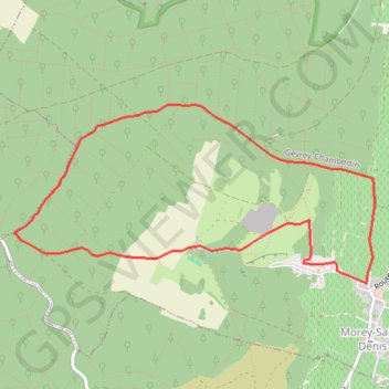 Itinéraire Morey, distance, dénivelé, altitude, carte, profil, trace GPS