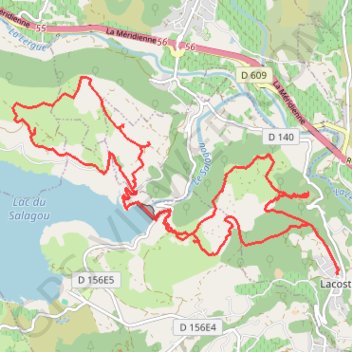 Itinéraire Les capitelles autour de Lacoste, distance, dénivelé, altitude, carte, profil, trace GPS