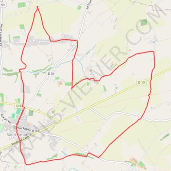 Itinéraire 1 - Parcours 12km, distance, dénivelé, altitude, carte, profil, trace GPS