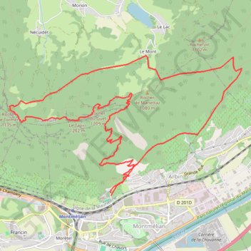 Itinéraire la-savoyarde V3, distance, dénivelé, altitude, carte, profil, trace GPS