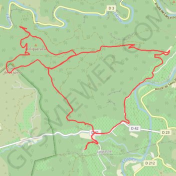Itinéraire Chapelle de Notre Dame du Carla, distance, dénivelé, altitude, carte, profil, trace GPS