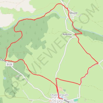 Itinéraire Le bois de la Pinatelle, distance, dénivelé, altitude, carte, profil, trace GPS