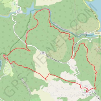 Itinéraire Baudinard, distance, dénivelé, altitude, carte, profil, trace GPS