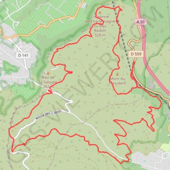 Itinéraire Couronne de Charlemagne Cap Canaille, distance, dénivelé, altitude, carte, profil, trace GPS