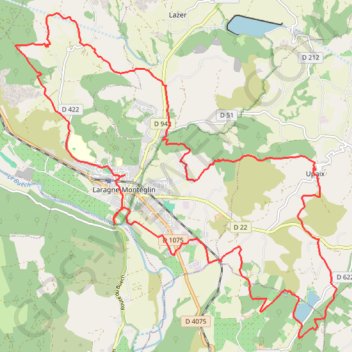 Itinéraire Laragne, distance, dénivelé, altitude, carte, profil, trace GPS