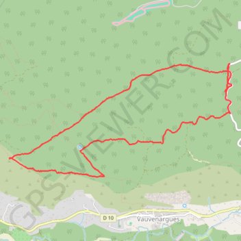 Itinéraire Tête du Marquis Vauvenargues, distance, dénivelé, altitude, carte, profil, trace GPS