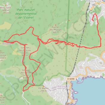 Itinéraire Crêtes des Grues, distance, dénivelé, altitude, carte, profil, trace GPS