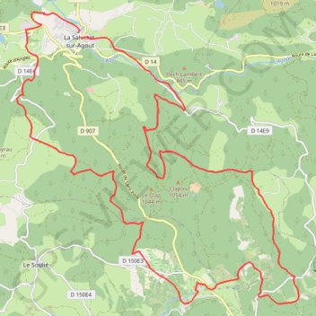 Itinéraire Le chevreuil - La Salvetat-sur-Agout, distance, dénivelé, altitude, carte, profil, trace GPS