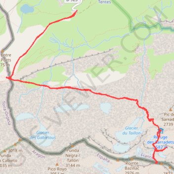 Itinéraire La brèche de Roland, distance, dénivelé, altitude, carte, profil, trace GPS