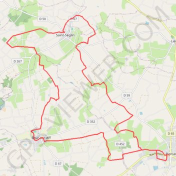 Itinéraire Circuit de Pipriac, distance, dénivelé, altitude, carte, profil, trace GPS