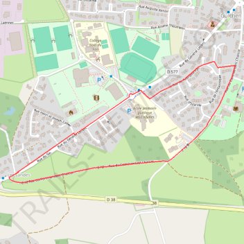 Itinéraire critérium guichen, distance, dénivelé, altitude, carte, profil, trace GPS