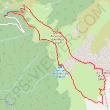 Itinéraire Les Grands Moulins, distance, dénivelé, altitude, carte, profil, trace GPS