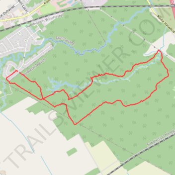 Itinéraire Boucle de marche nordique à Vaudreuil, distance, dénivelé, altitude, carte, profil, trace GPS