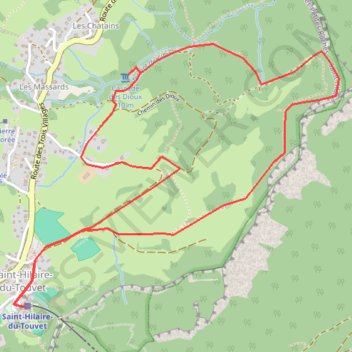 Itinéraire Les Dioux, distance, dénivelé, altitude, carte, profil, trace GPS