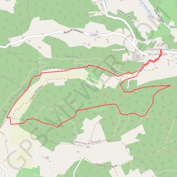 Itinéraire Chantemerle-Lès-Grignan, distance, dénivelé, altitude, carte, profil, trace GPS