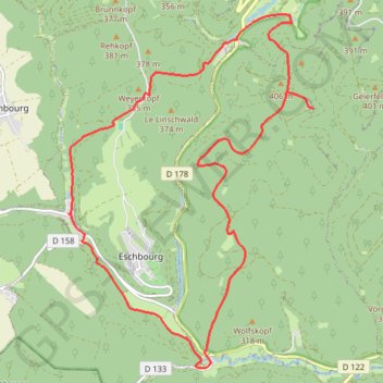 Itinéraire Rando découverte des maisons troglodytes du graufthal, distance, dénivelé, altitude, carte, profil, trace GPS