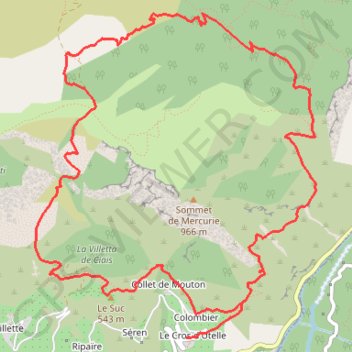 Itinéraire La chapelle Saint Antoine et Le col Ambellarte, distance, dénivelé, altitude, carte, profil, trace GPS