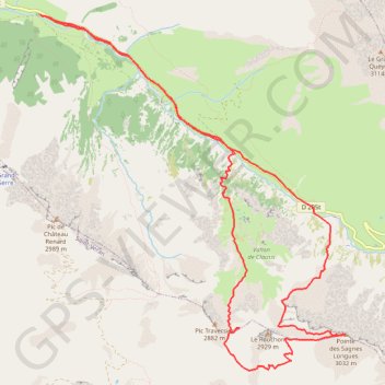 Itinéraire Sagnes longues, distance, dénivelé, altitude, carte, profil, trace GPS