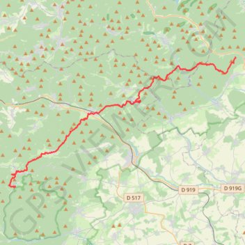 Itinéraire Crêtes des Vosges - Jour 2, distance, dénivelé, altitude, carte, profil, trace GPS