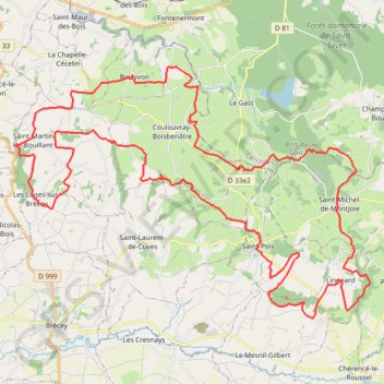 Itinéraire À Saint-Pois - Noir, distance, dénivelé, altitude, carte, profil, trace GPS