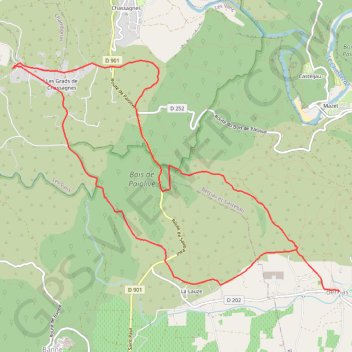 Itinéraire [Itinéraire] VTT au Pays des Vans: circuit n°4b, distance, dénivelé, altitude, carte, profil, trace GPS