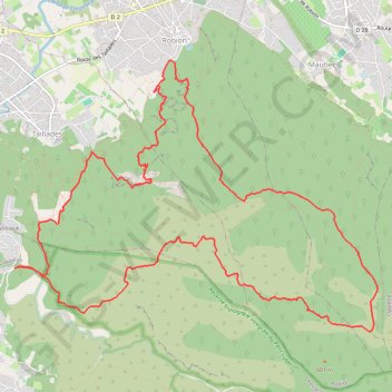 Itinéraire Gorges de Badarel - Rochers de Baube, distance, dénivelé, altitude, carte, profil, trace GPS
