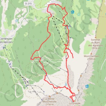 Itinéraire Col des deux soeurs, distance, dénivelé, altitude, carte, profil, trace GPS