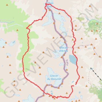 Itinéraire Tour de la Bessanèse, distance, dénivelé, altitude, carte, profil, trace GPS